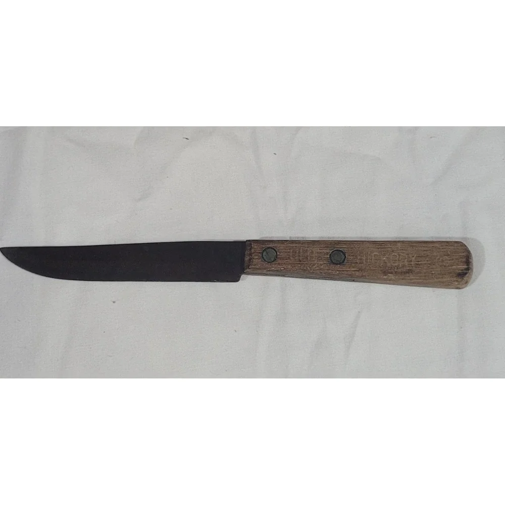 Vintage Tru Edge Old Hickory Carbon Steel Kitchen Knife Ontario Wood Handle